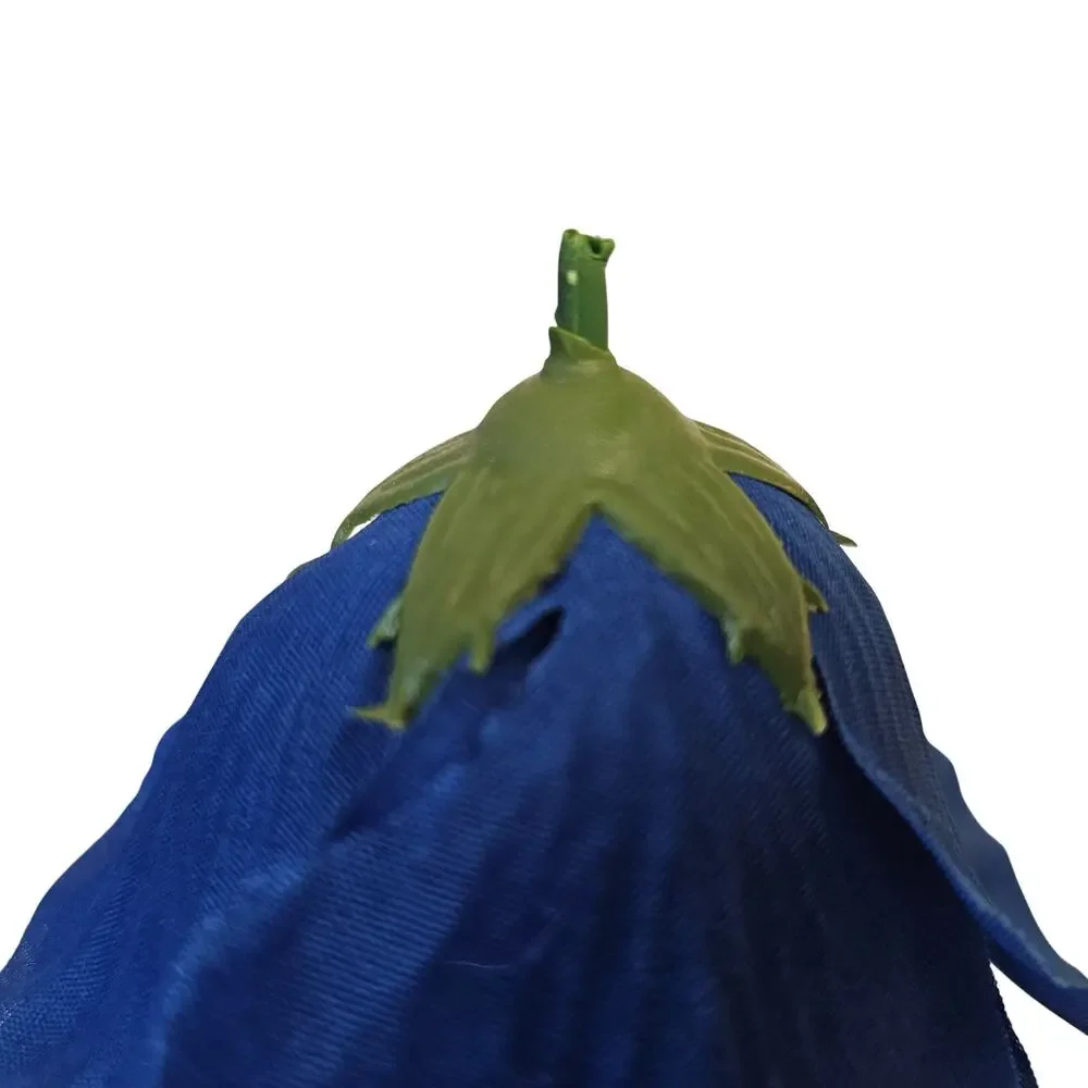 38 Royal Cobalt Blue Artificial Silk Rose Flower Heads 4in Wedding Craft Wreath